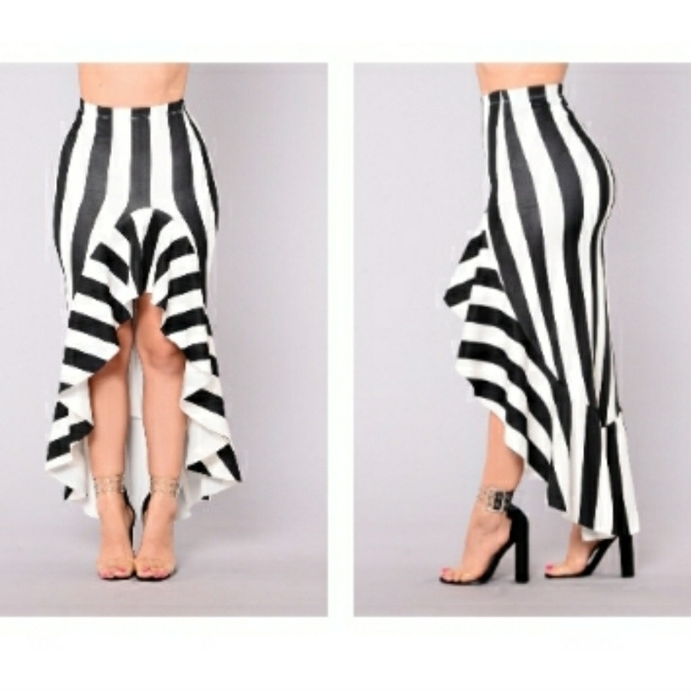 Black and white skirt